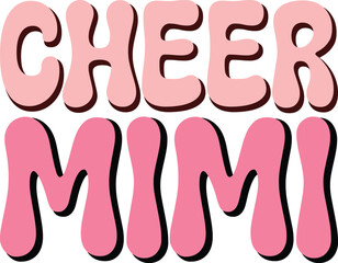cheer family retro svg design and digital download