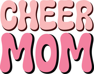 cheer family retro svg design and digital download