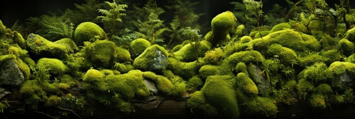 Seamless Close Green Moss Texture , Banner Image For Website, Background abstract , Desktop Wallpaper