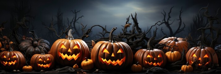 Seamless Pattern Halloween Pumpkin Bats On , Banner Image For Website, Background abstract , Desktop Wallpaper
