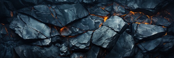 Natural Black Volcanic Seamless Stone Texture , Banner Image For Website, Background abstract , Desktop Wallpaper