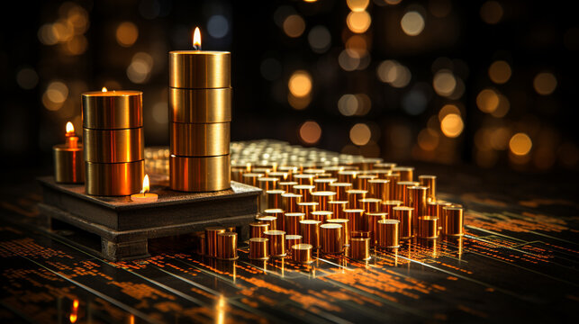 candles in church HD 8K wallpaper Stock Photographic Image 