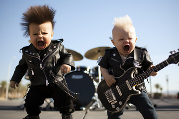 baby rockers, AI generated