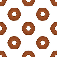 Pattern homemade cookie different taste in pastry biscuit