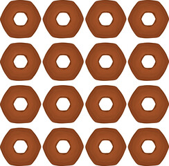 Pattern homemade cookie different taste in pastry biscuit