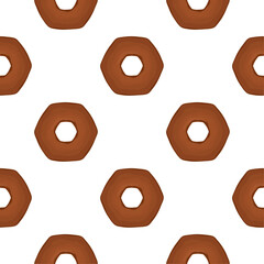 Pattern homemade cookie different taste in pastry biscuit