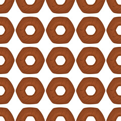 Pattern homemade cookie different taste in pastry biscuit