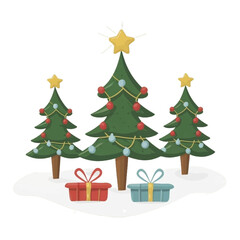 Fototapeta premium Christmas Tree Clipart : Have a tree-rifically festive holiday season! christmas tree clipart no background