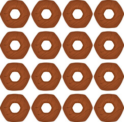 Pattern homemade cookie different taste in pastry biscuit