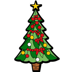 Merry Christmas! May your tree be bright and your spirits light. christmas tree clipart no background