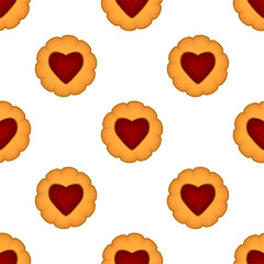 Pattern homemade cookie different taste in pastry biscuit