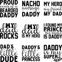 Obraz premium dad svg design bundle and digital download