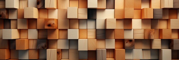 Decoration Wooden Blocks Paneling Pattern Seamles , Banner Image For Website, Background abstract , Desktop Wallpaper