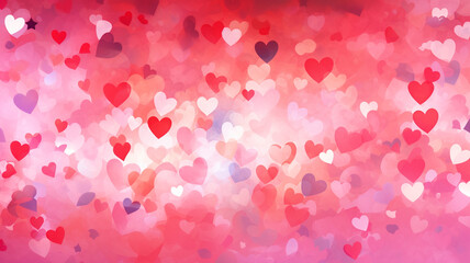 Watercolor style heart graphic material.
