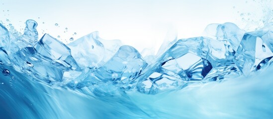 Fototapeta premium Frozen liquid background