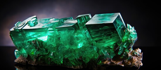Russian emerald on matrix