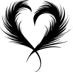 feather heart 