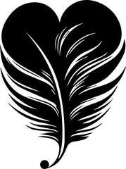 Obraz premium feather heart