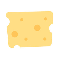 Vector slices of cheese graphic illustration