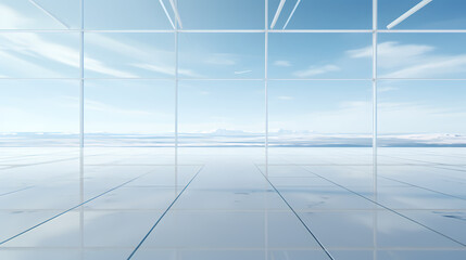 Textured floor, wide horizon product commercial photography background, PPT background, 3D rendering, car display scene
