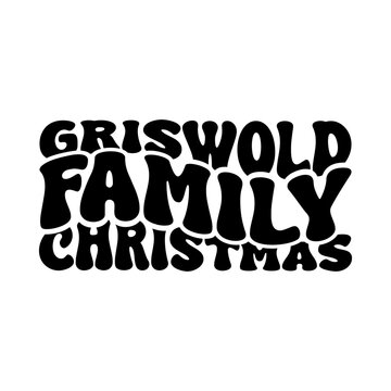 Griswold Family Christmas Vector Design on White Background