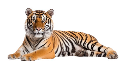 Naklejka premium A tiger on the transparent background