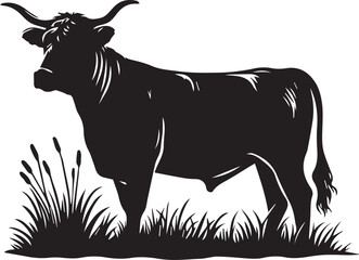 Cow Silhouettes EPS Cow Vector Cow Clipart
