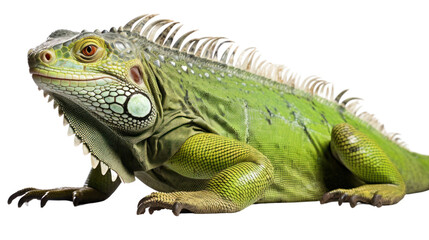 Obraz premium Iguana on the transparent background