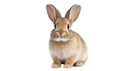A rabbit on the transparent background