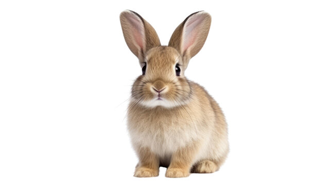 A rabbit on the transparent background