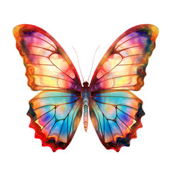 Butterfly, isolated on transparent background, PNG, 300 DPI