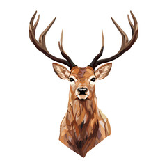Deer, isolated on transparent background, PNG, 300 DPI