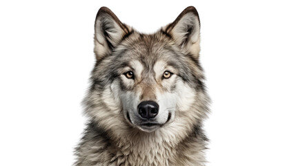A wolf on the transparent background