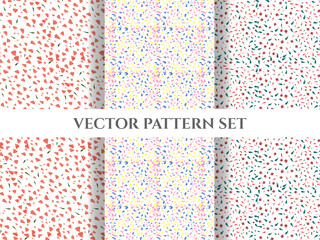 Simple Christmas seamless pattern with geometric motifs