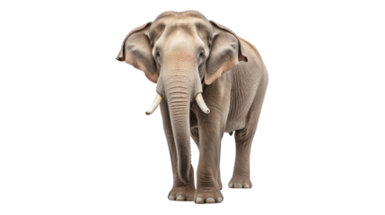 Thai elephant on the transparent background