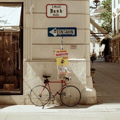 bicycles in the street