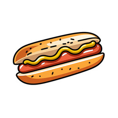 hot dog illustration