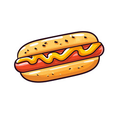 hot dog illustration