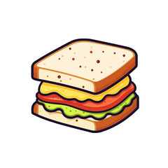 sandwich with ham and cheese