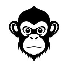 Monkey head vector logo