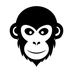 Monkey head vector logo