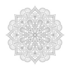  Adult ethereal patterns mandala coloring book page for kdp book interior