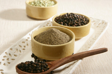 Kali Mirch or Black Pepper Powder, Indian Spice