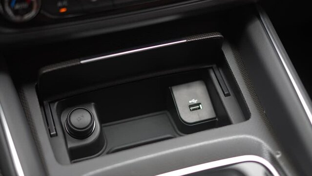 modern car interior, CAR USB CONNECTORS