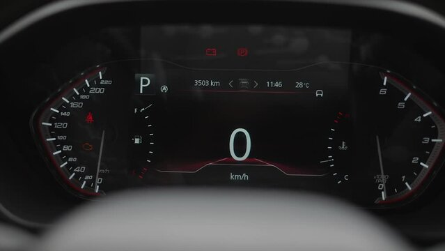 modern car interior, car dashboard, Maxus D90
