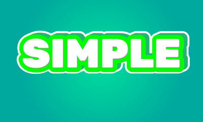 Simple Text Effect in 3d