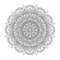 Enchanted mandalas adult mandala coloring book page for kdp book interior