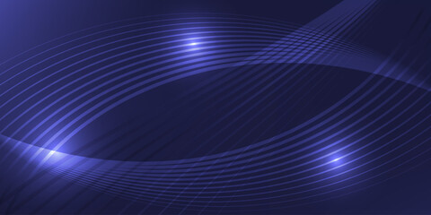 Abstract line movement background.Line art moving on various ways on gradient color.Vector illustrations.