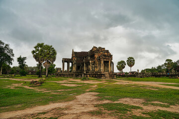 Angkor Wat outer grounds Library used during Khmer times at Siem Reap, Cambodia, Asia