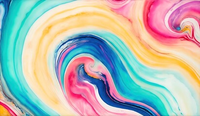 Abstract watercolor background. Digital art painting. Colorful texture.